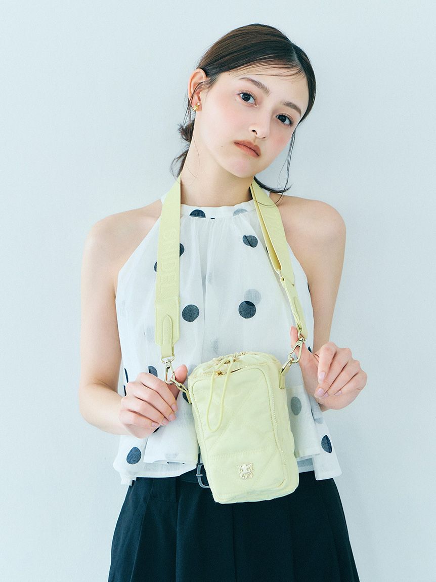 SNIDEL「【WEB限定】キルティングマルチショルダー/保冷機能付き」|ショルダー・メッセンジャー|YEL