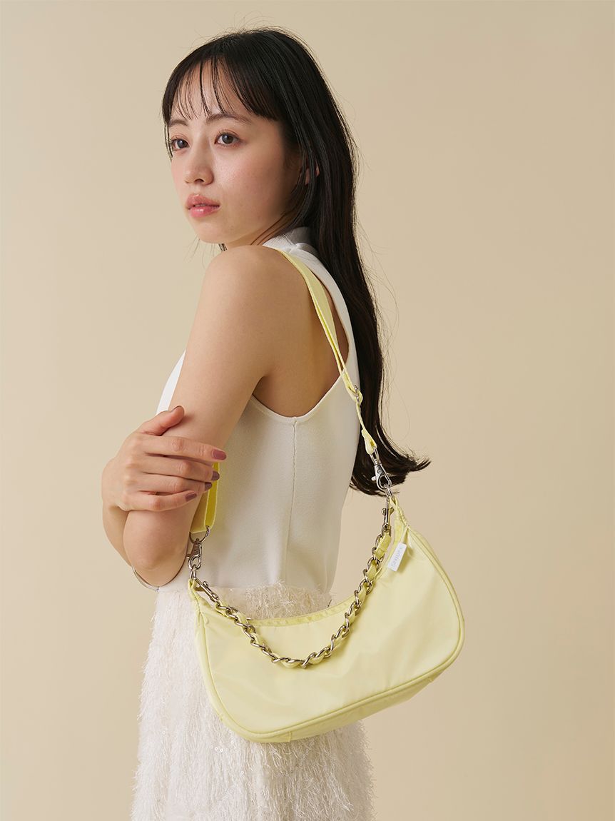 SNIDEL「【SNIDEL&times;LeSportsac】CHAIN SM CONV HOBO」|ショルダー・メッセンジャー|