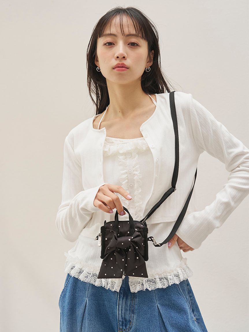 SNIDEL「【SNIDEL&times;LeSportsac】LG BOW MICRO BAG」|ショルダー・メッセンジャー|