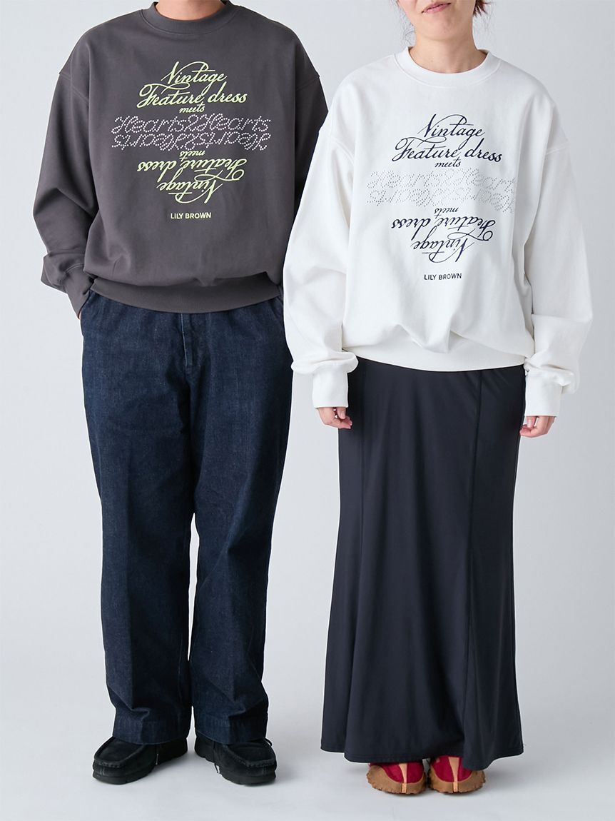 LILY BROWN「【LILY BROWN&times;Hearts2Hearts】コラボレーションビジューロゴスウェット」|スウェット・ジャージ|