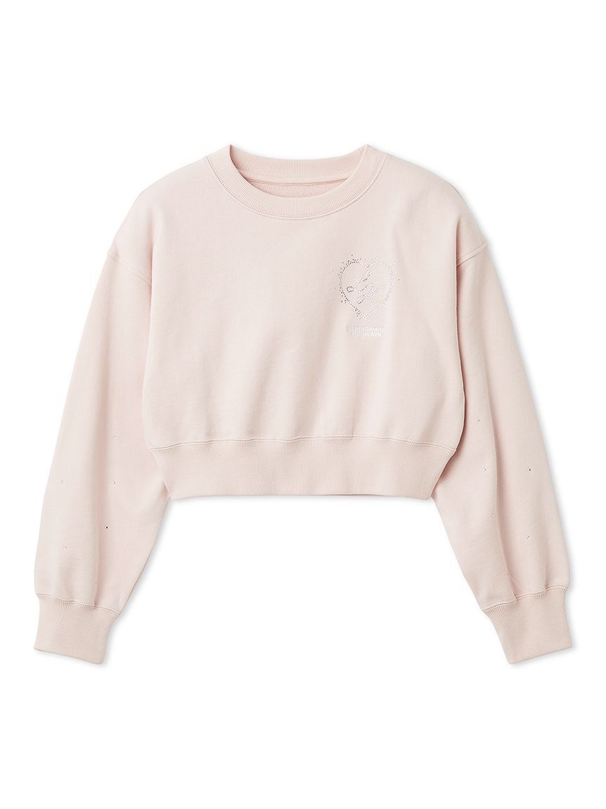 LILY BROWN「【LILY BROWN&times;Hearts2Hearts】コラボレーションビジューロゴスウェット」|スウェット・ジャージ|