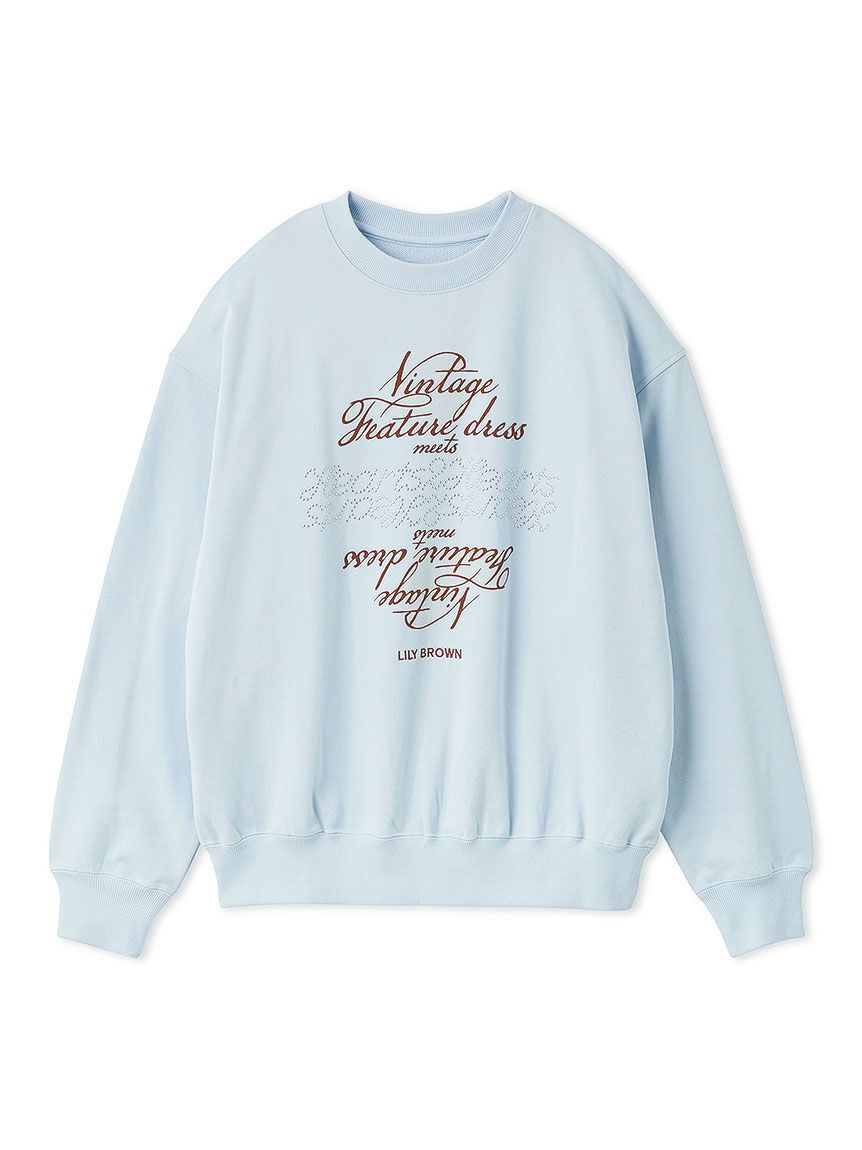 LILY BROWN「【LILY BROWN&times;Hearts2Hearts】コラボレーションビジューロゴスウェット」|スウェット・ジャージ|