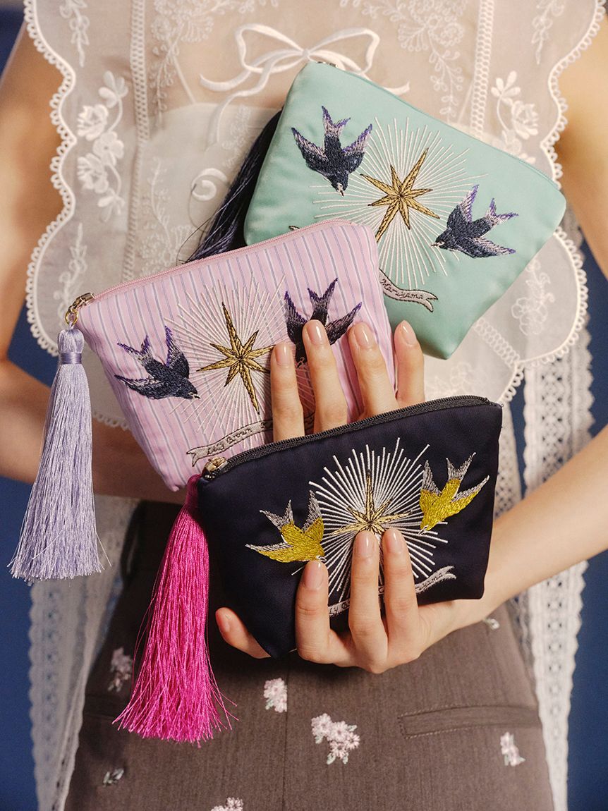 LILY BROWN「【LILY BROWN&times;KEITA MARUYAMA】刺繍タッセルポーチ」|ポーチ|
