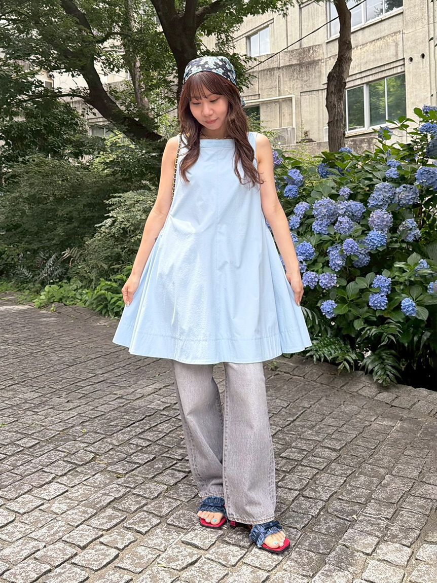 LILY BROWN「フレアシャツミニワンピース」|ワンピース|