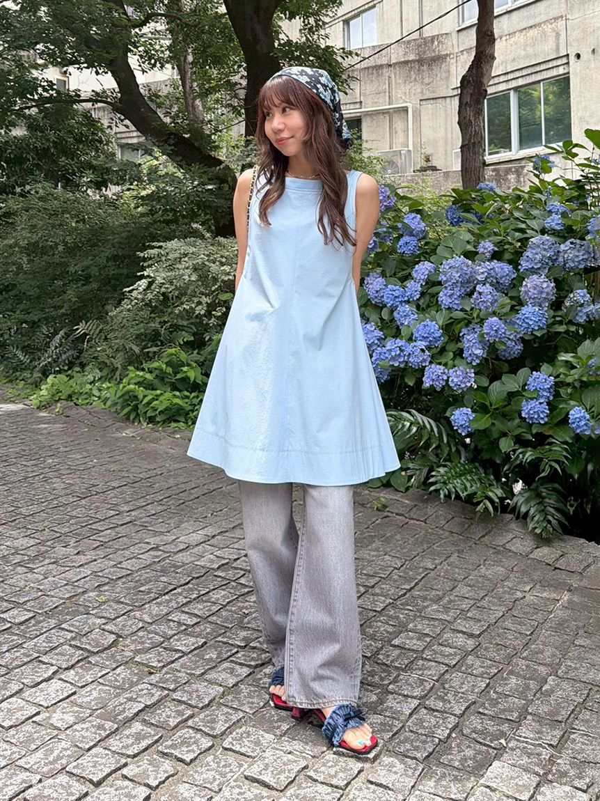 LILY BROWN「フレアシャツミニワンピース」|ワンピース|