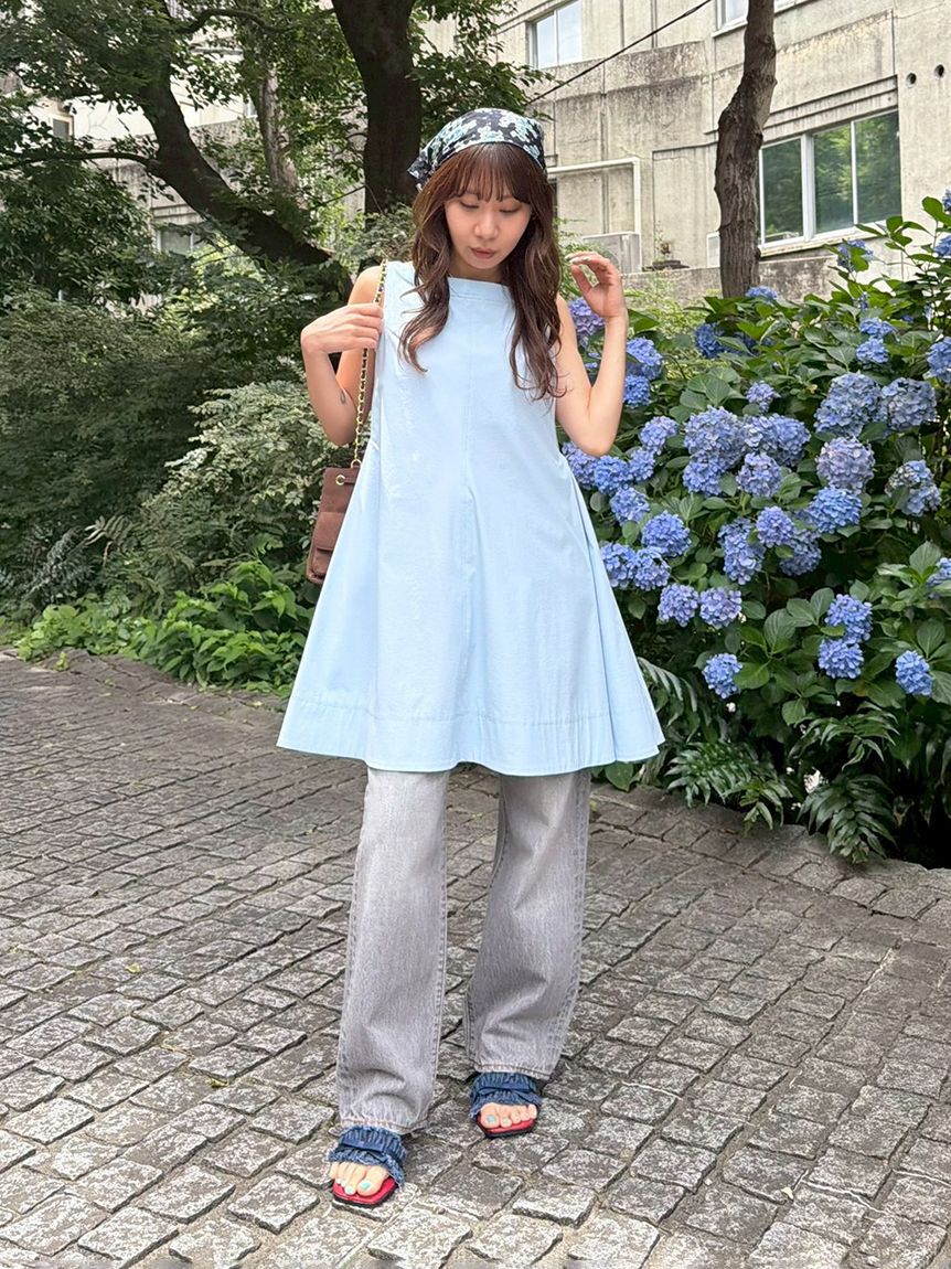 LILY BROWN「フレアシャツミニワンピース」|ワンピース|