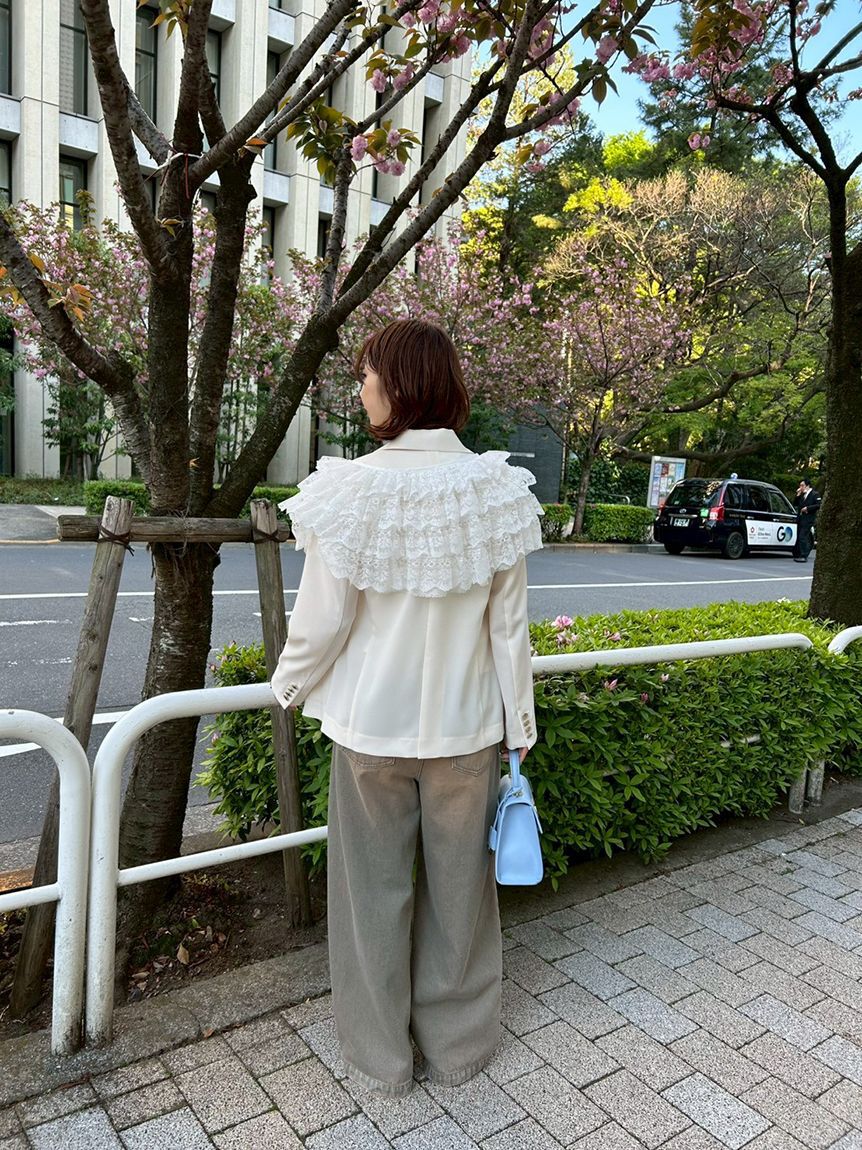 LILY BROWN「ワイドレッグリラックスデニムパンツ」|デニム|