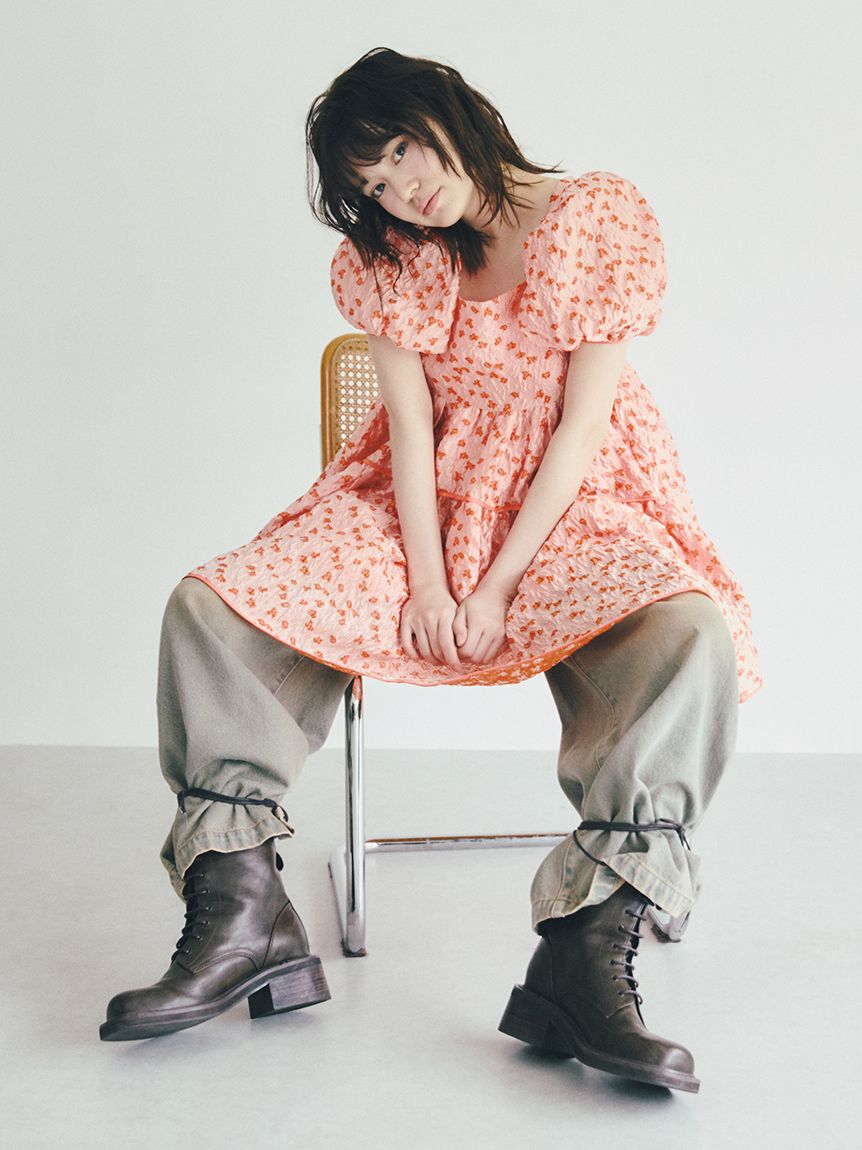 LILY BROWN「ワイドレッグリラックスデニムパンツ」|デニム|