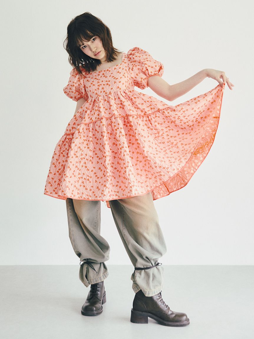 LILY BROWN「ワイドレッグリラックスデニムパンツ」|デニム|