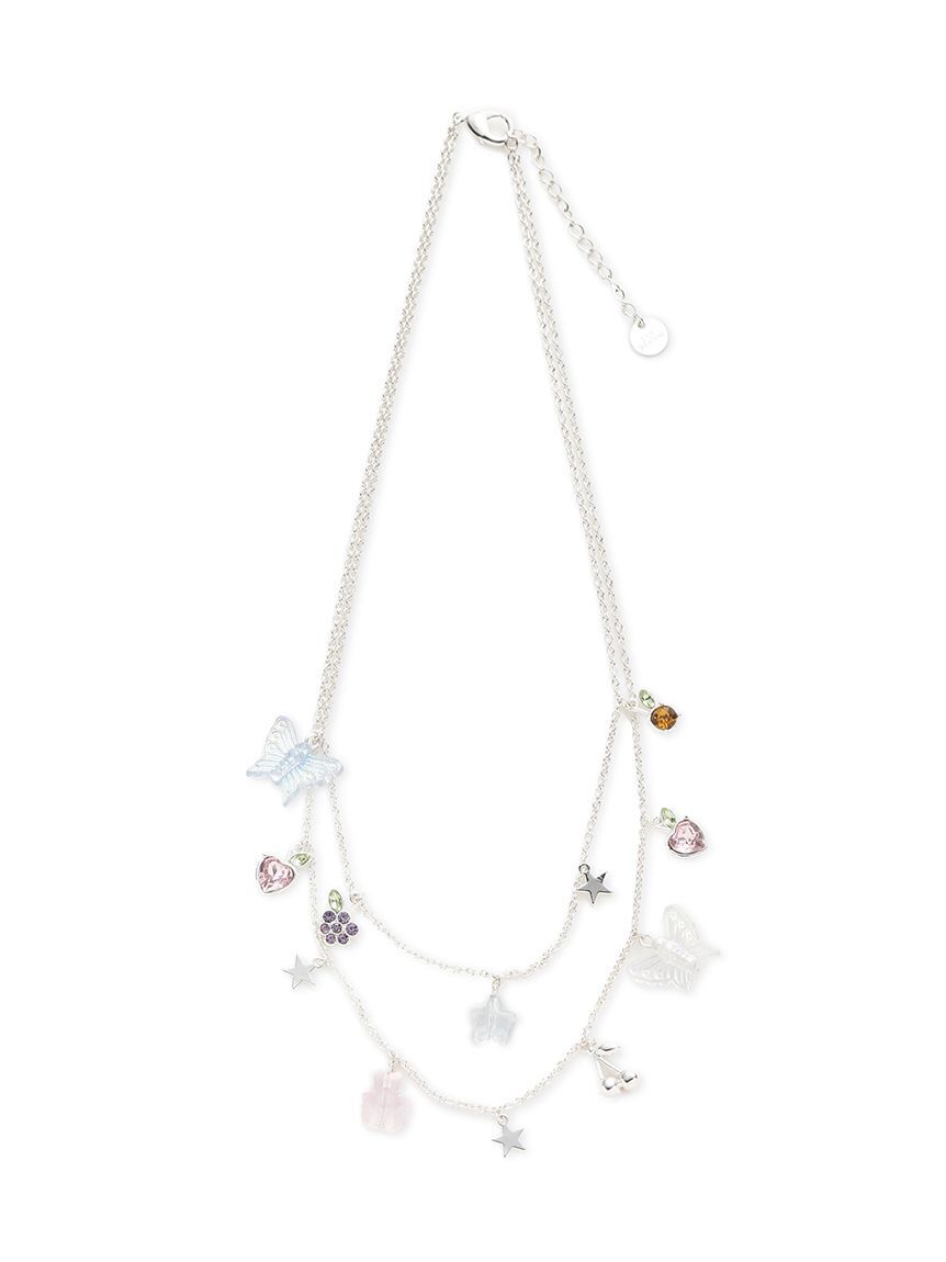 LILY BROWN「二連フルーツビジューネックレス」|ネックレス|SLV