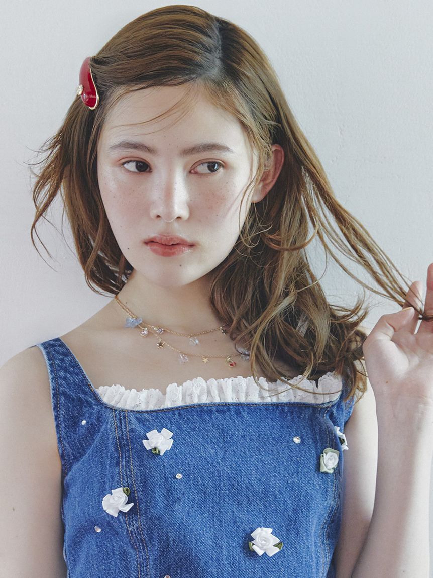 LILY BROWN「二連フルーツビジューネックレス」|ネックレス|