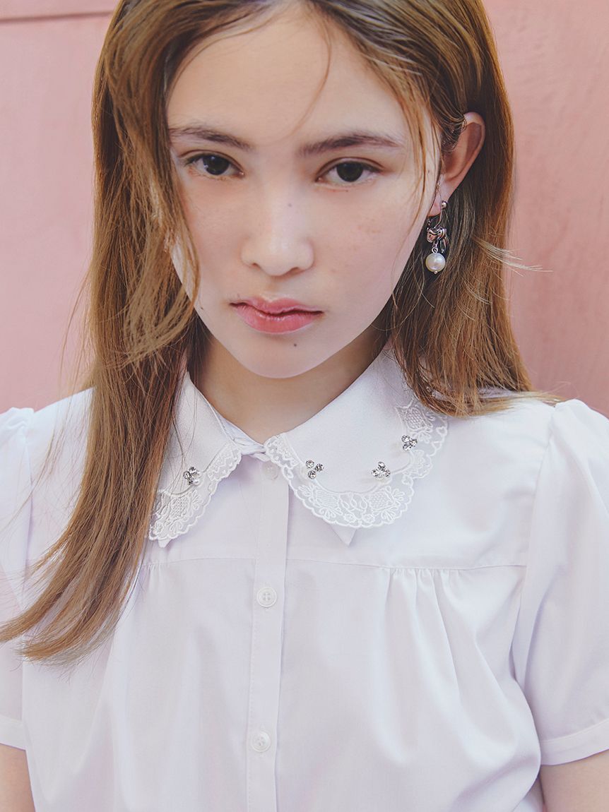 LILY BROWN「マリンリボンパールピアス」|ピアス|