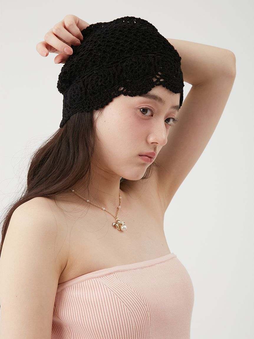 LILY BROWN「マリンリボンパールネックレス」|ネックレス|