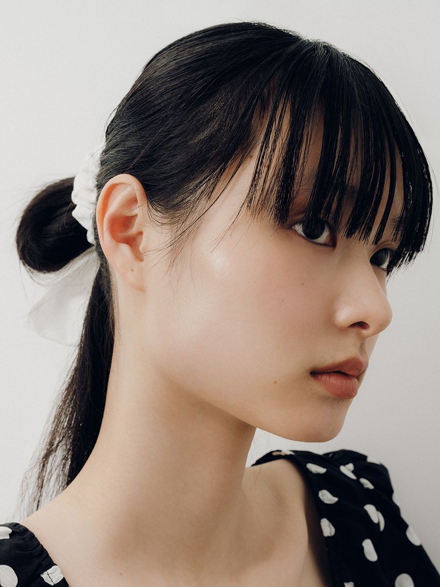 LILY BROWN「エンブロイダリースカラップリボンシュシュ」|ヘアバンド|