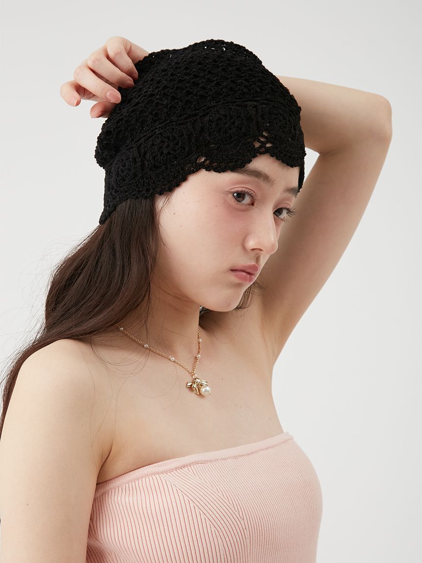 LILY BROWN「サマークロシェビーニー」|ニット帽|
