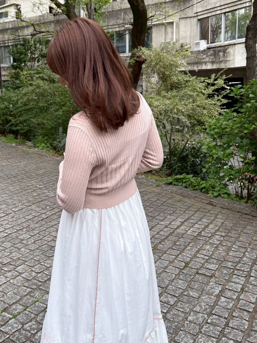 LILY BROWN「【限定カラー】【ウォッシャブル】Vネックニットカーディガン」|カーディガン|