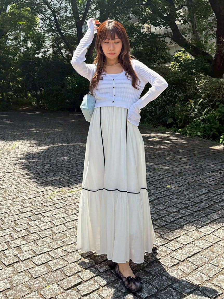 LILY BROWN「【限定カラー】【ウォッシャブル】Vネックニットカーディガン」|カーディガン|
