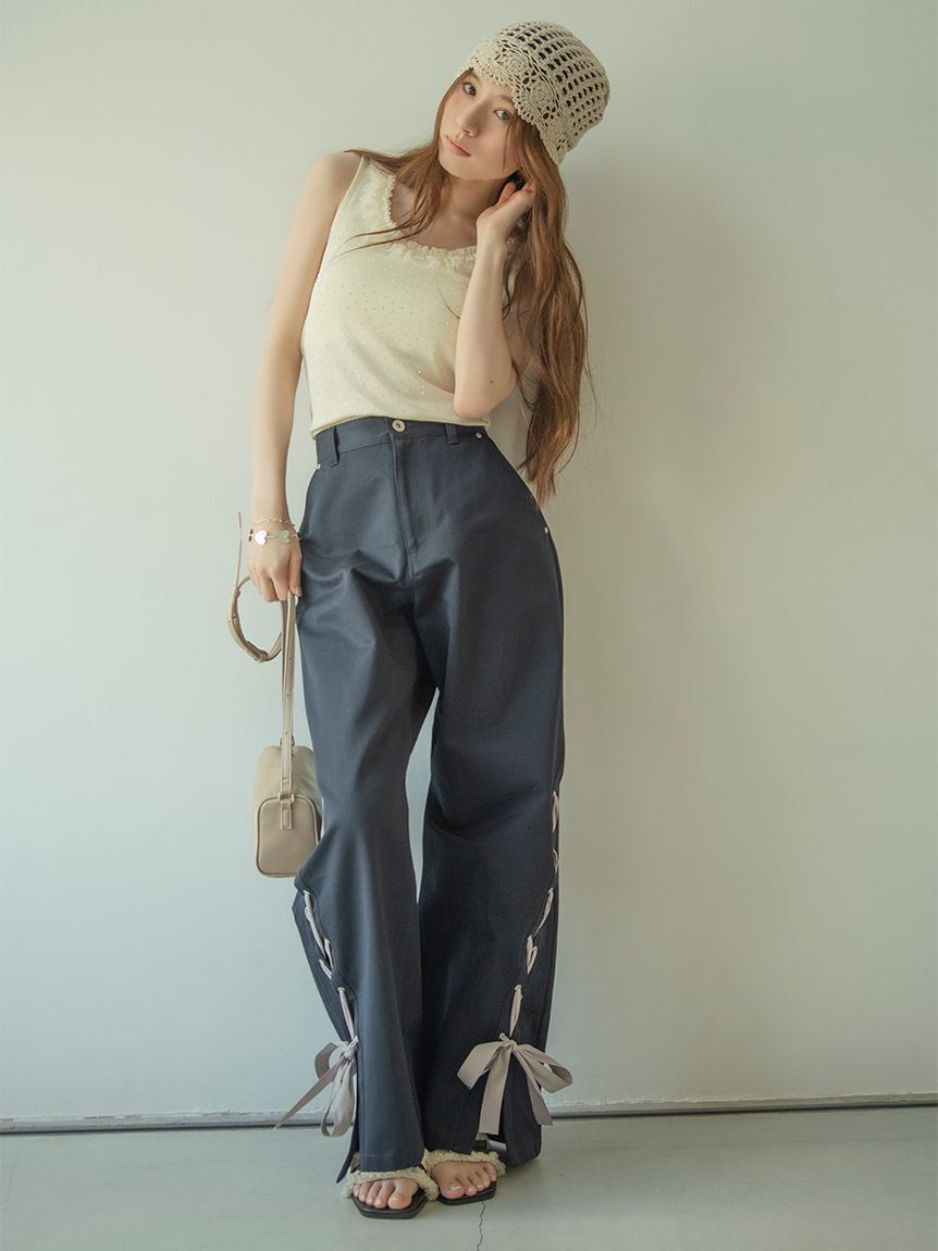 LILY BROWN「[L.B CANDY STOCK]レースタンクトップ」|タンクトップ|