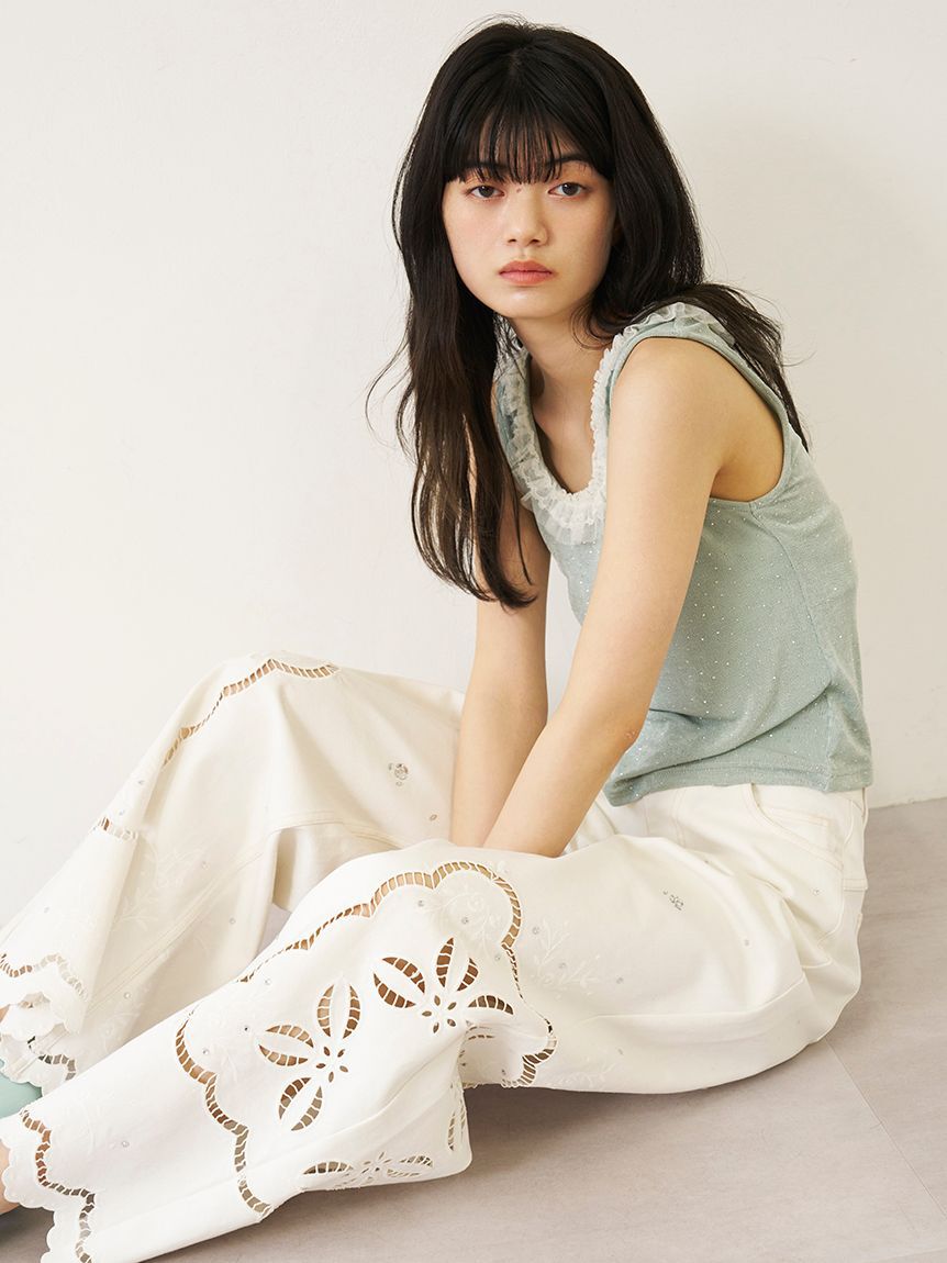 LILY BROWN「[L.B CANDY STOCK]レースタンクトップ」|タンクトップ|