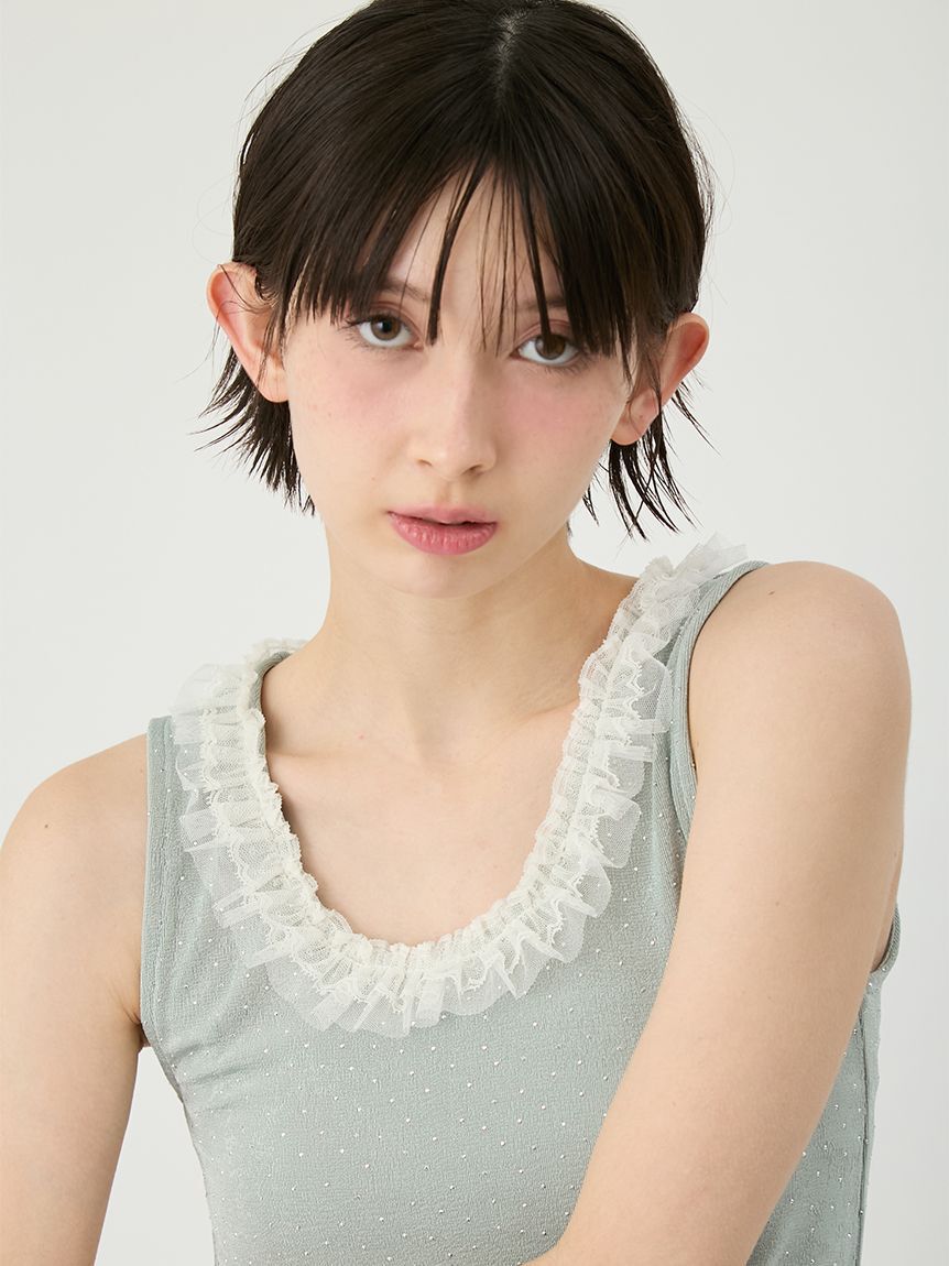 LILY BROWN「[L.B CANDY STOCK]レースタンクトップ」|タンクトップ|