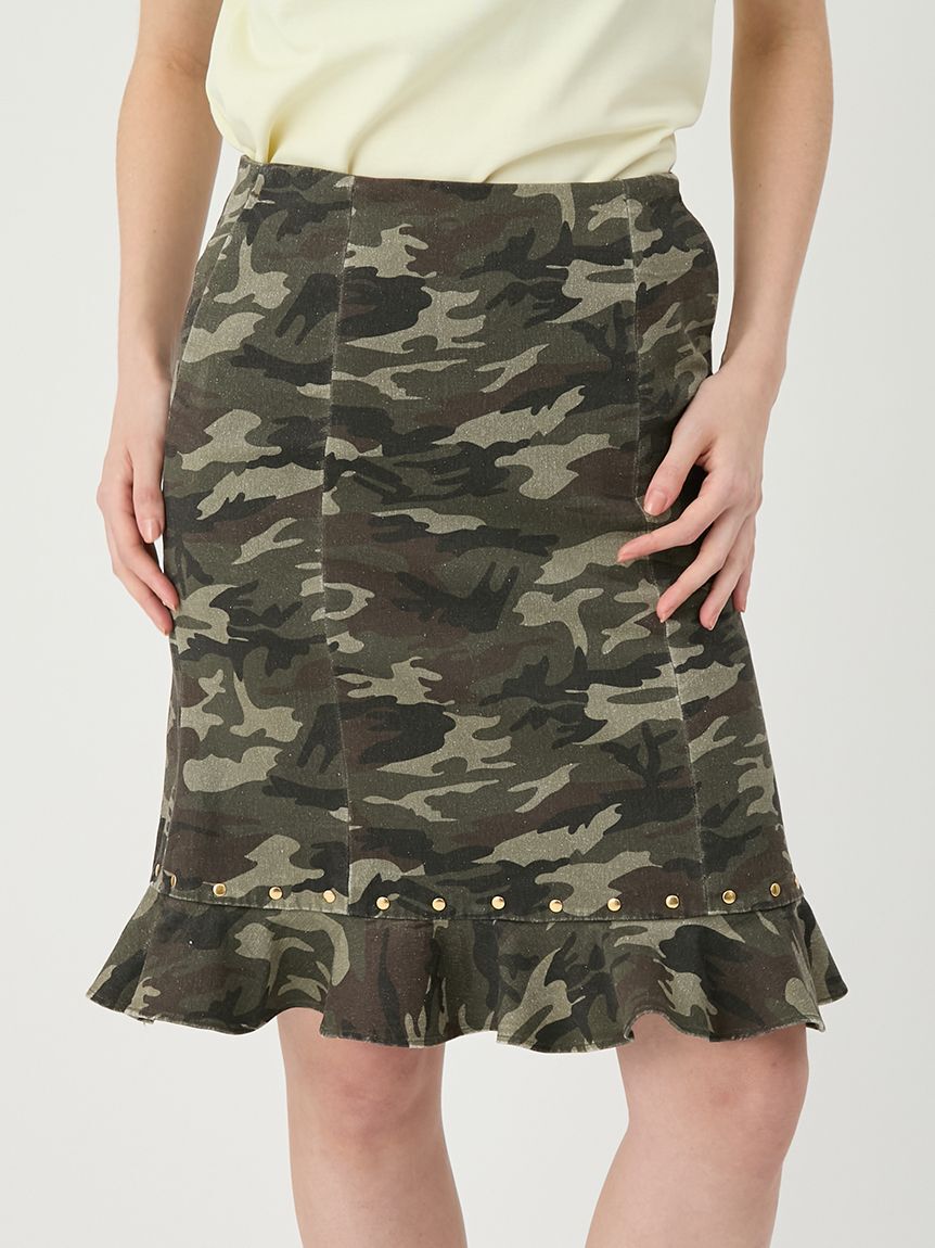 LILY BROWN「スタッズフリルヘムミディスカート」|スカート|CAMO