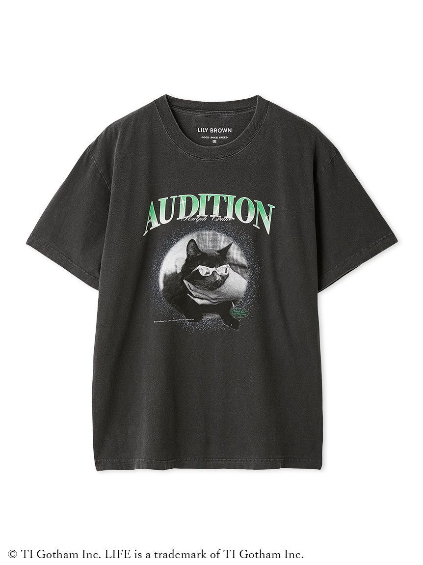 LILY BROWN「【LILY BROWN&times;GOOD ROCK SPEED&times;LIFE PC】Cat Tシャツ」|Tシャツ・カットソー|BLK