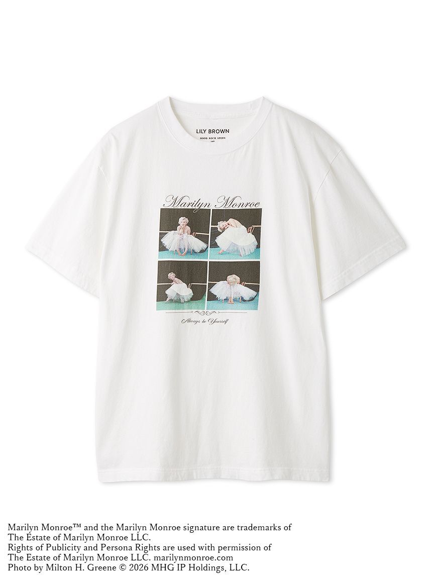 LILY BROWN「【LILY BROWN&times;GOOD ROCK SPEED&times;Marilyn Monroe】コラージュフォトTシャツ」|Tシャツ・カットソー|WHT