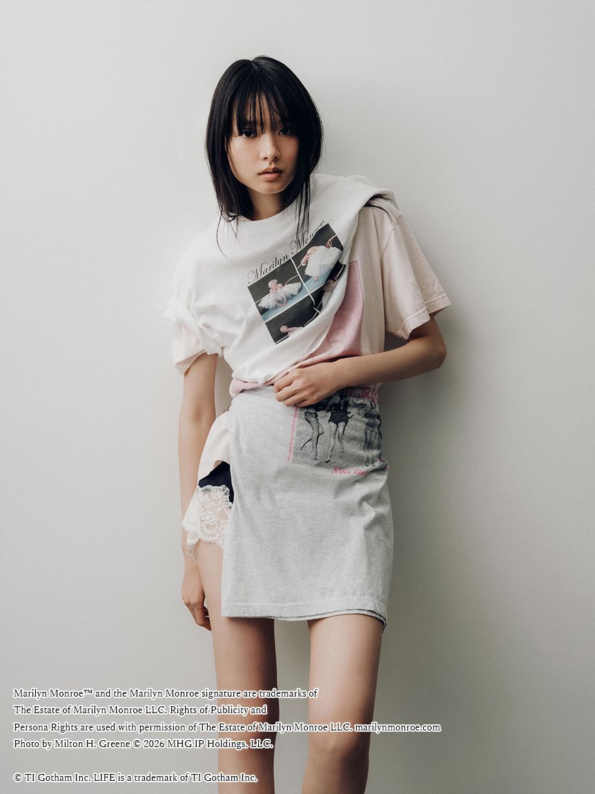 LILY BROWN「【LILY BROWN&times;GOOD ROCK SPEED&times;Marilyn Monroe】コラージュフォトTシャツ」|Tシャツ・カットソー|