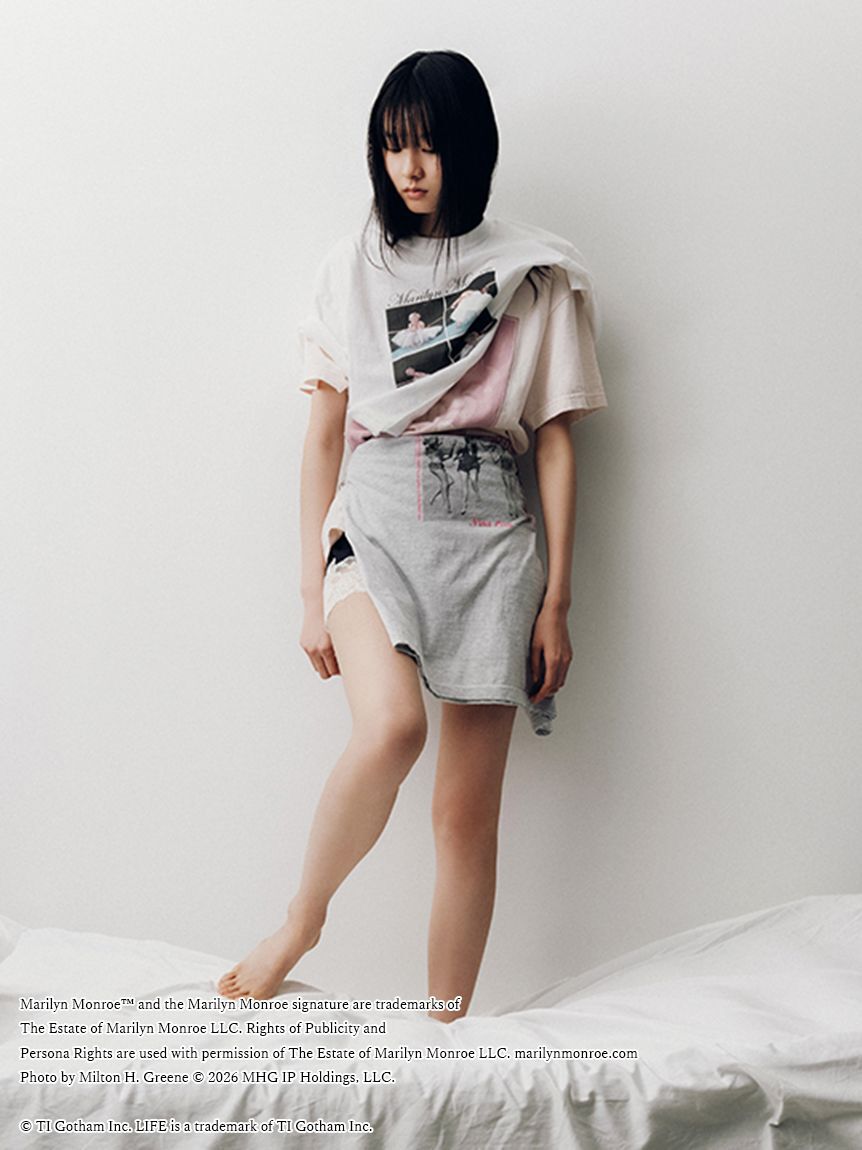 LILY BROWN「【LILY BROWN&times;GOOD ROCK SPEED&times;Marilyn Monroe】コラージュフォトTシャツ」|Tシャツ・カットソー|