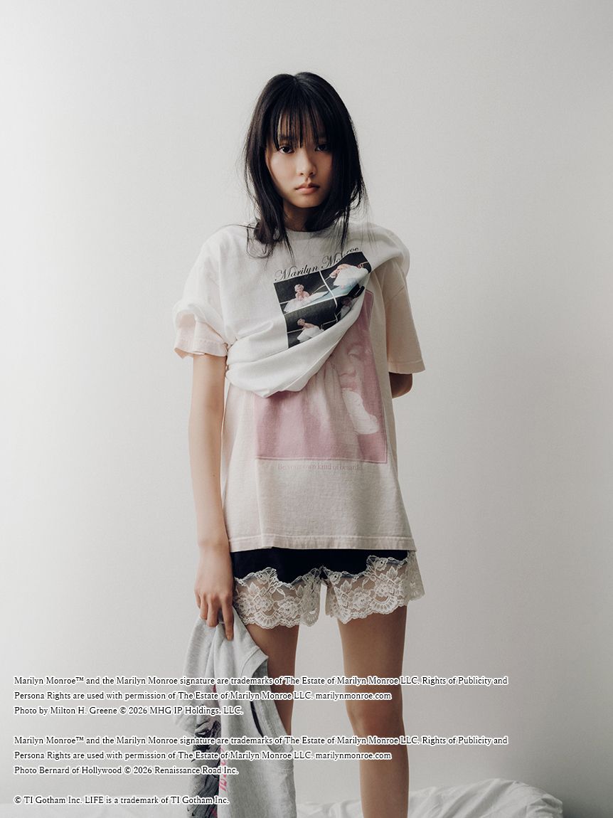 LILY BROWN「【LILY BROWN&times;GOOD ROCK SPEED&times;Marilyn Monroe】コラージュフォトTシャツ」|Tシャツ・カットソー|