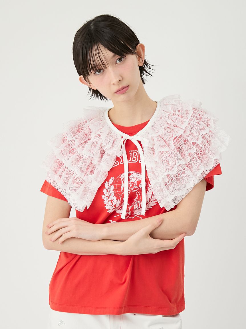 LILY BROWN「レースアタッチドカラー」|その他|WHT