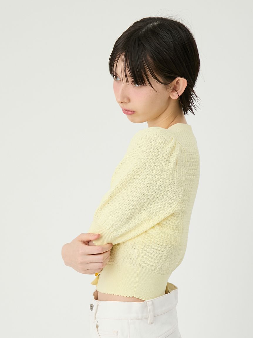 LILY BROWN「[L.B CANDY STOCK]フルーツモチーフニットカーディガン」|カーディガン|