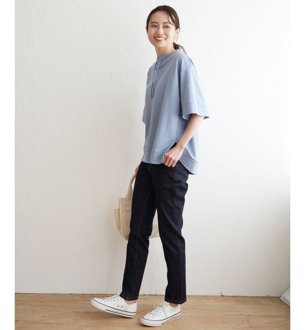 ikka「コットンUSA鹿の子スピンドルプルオーバー」|その他|