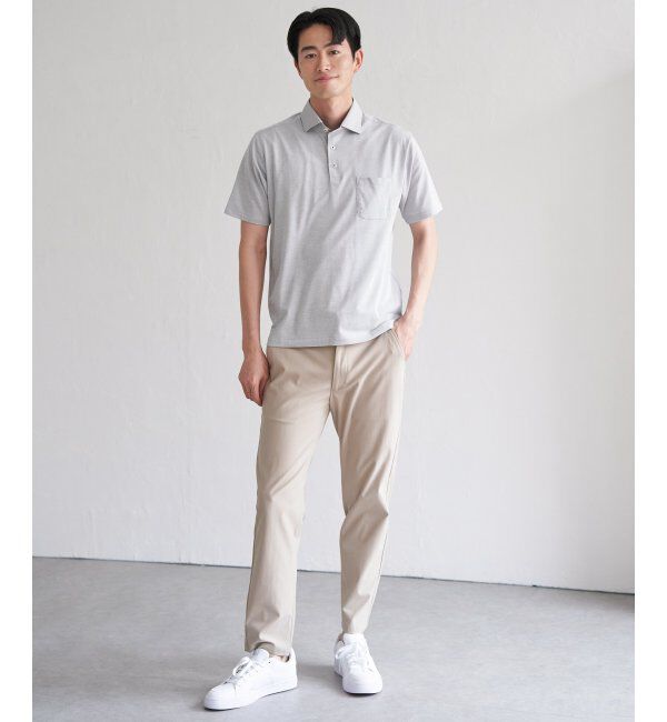 IKKA LOUNGE「【吸水速乾／イージーケア】アーバンドライカッタウェーポロシャツ」|Tシャツ・カットソー|