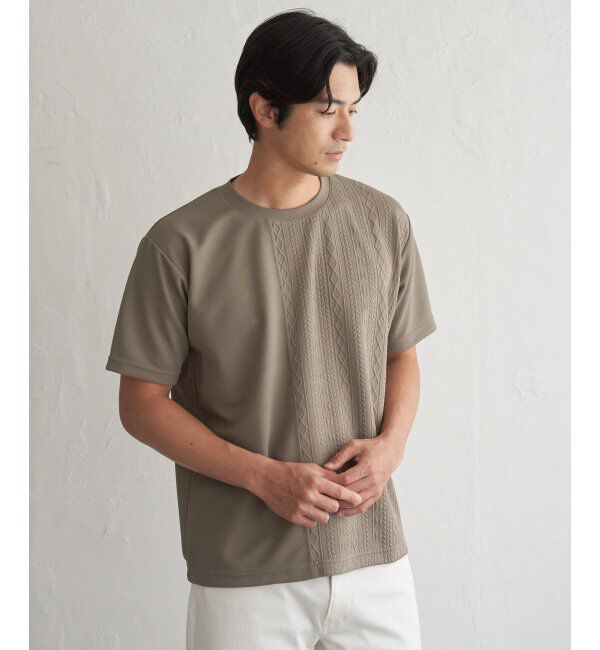 ikka「レイカンＤＲＹフクレＪＱキリカエＴ」|Tシャツ・カットソー|