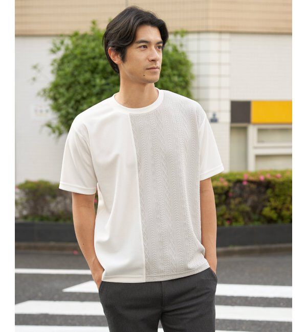 ikka「レイカンＤＲＹフクレＪＱキリカエＴ」|Tシャツ・カットソー|