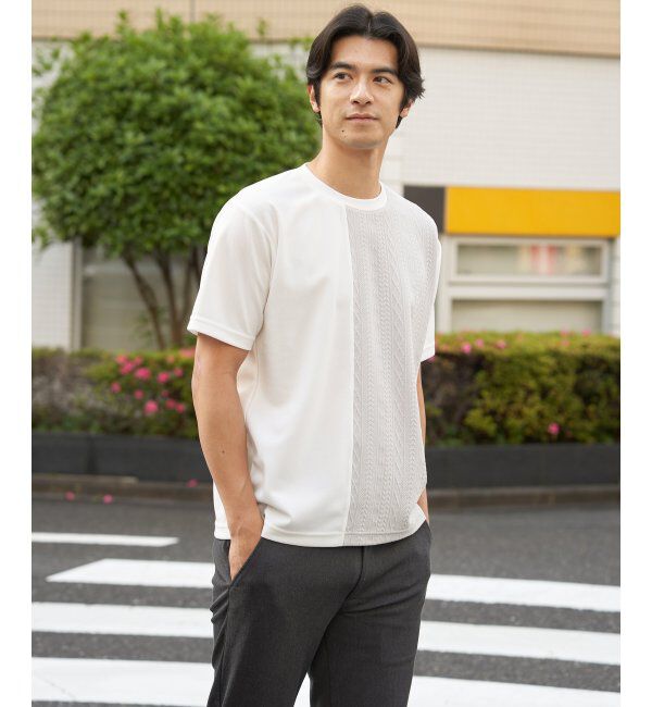 ikka「レイカンＤＲＹフクレＪＱキリカエＴ」|Tシャツ・カットソー|