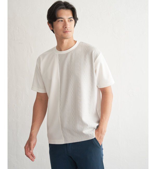 ikka「レイカンＤＲＹフクレＪＱキリカエＴ」|Tシャツ・カットソー|
