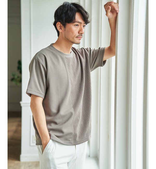 ikka「レイカンＤＲＹフクレＪＱキリカエＴ」|Tシャツ・カットソー|