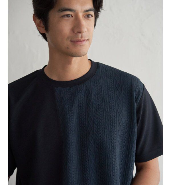 ikka「レイカンＤＲＹフクレＪＱキリカエＴ」|Tシャツ・カットソー|