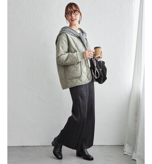 ikka「スエードライクプリーツワイドパンツ」|その他|