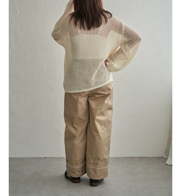 VENCE share style「メッシュ編みヘンリーネックプルオーバー」|ニット・セーター|