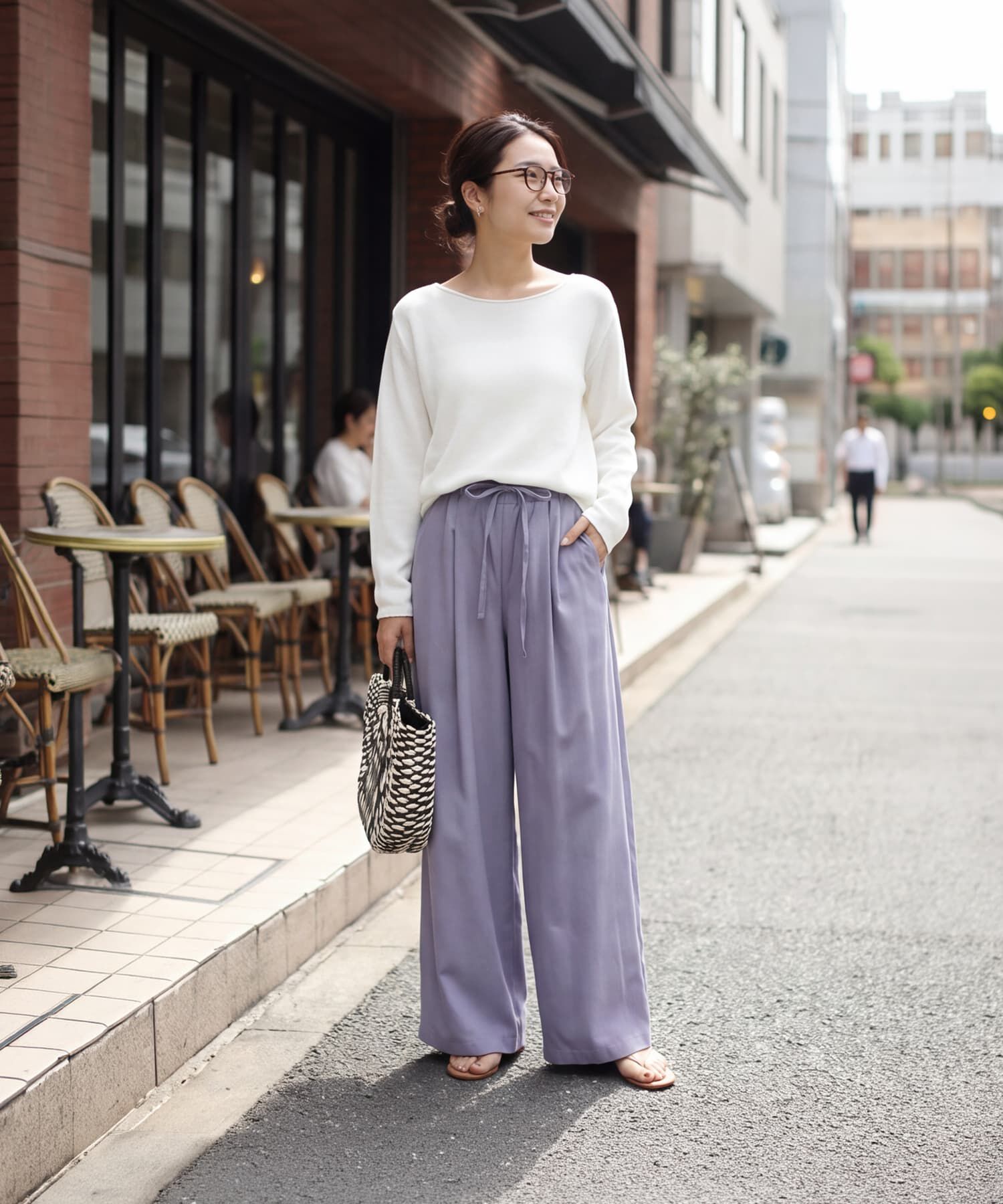 STYLE DELI「カラッとした綿シアーボートネックニット」|Tシャツ・カットソー|