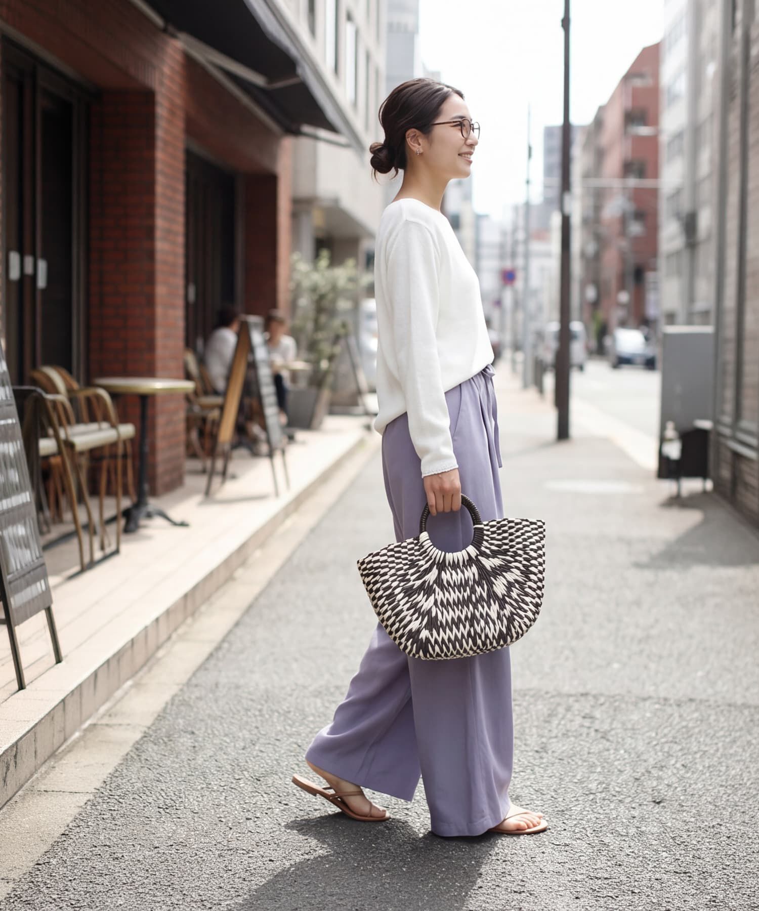 STYLE DELI「カラッとした綿シアーボートネックニット」|Tシャツ・カットソー|