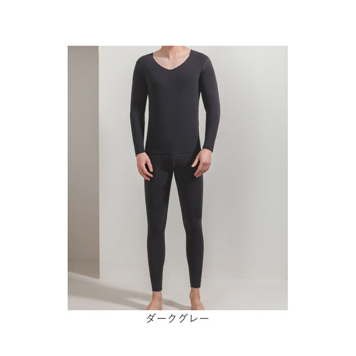 BACKYARD FAMILY「発熱インナー スパッツ 長袖 セット メンズ 通販 あったかインナー 肌着 あったか 暖かインナー」|インナー|