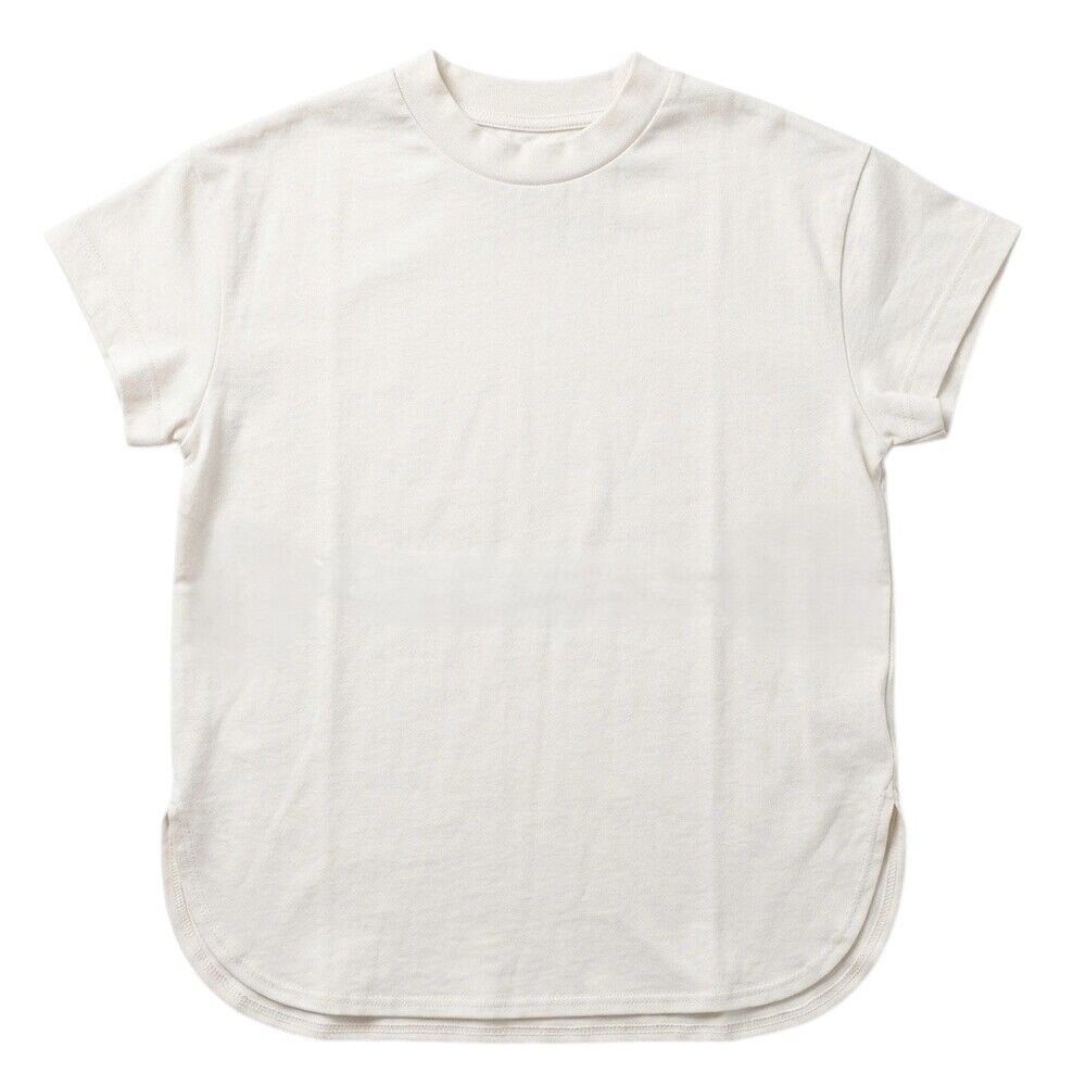 BACKYARD FAMILY「mitis Tシャツ ミティス 通販 モックネックTシャツ カットソー 前後差 プルオーバー」|Tシャツ・カットソー|ホワイト1