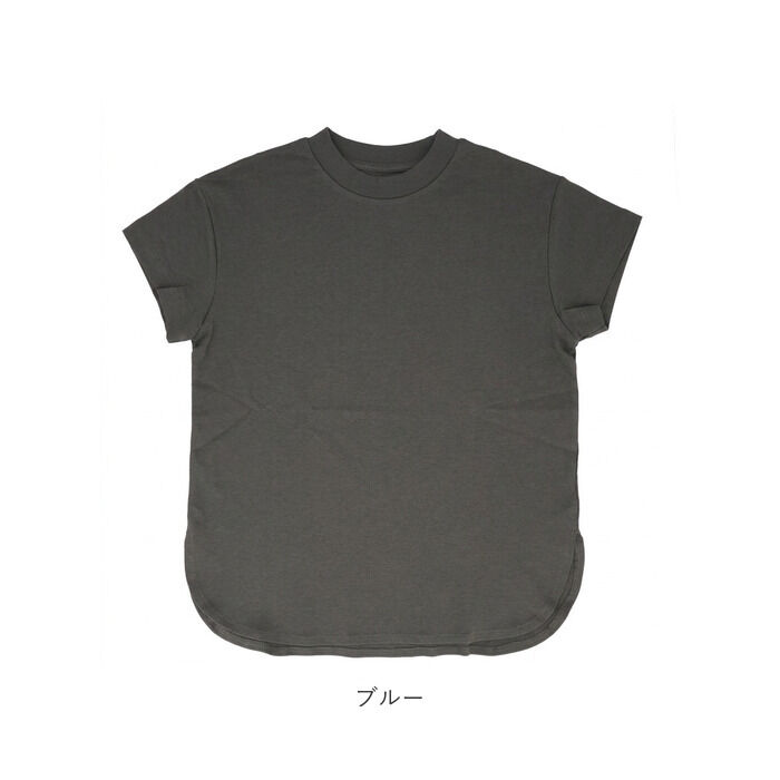 BACKYARD FAMILY「mitis Tシャツ ミティス 通販 モックネックTシャツ カットソー 前後差 プルオーバー」|Tシャツ・カットソー|