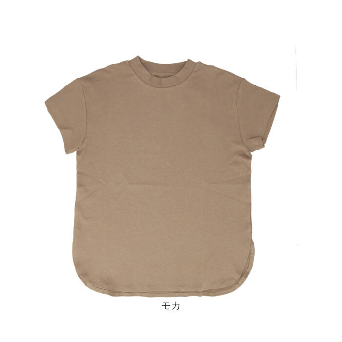 BACKYARD FAMILY「mitis Tシャツ ミティス 通販 モックネックTシャツ カットソー 前後差 プルオーバー」|Tシャツ・カットソー|