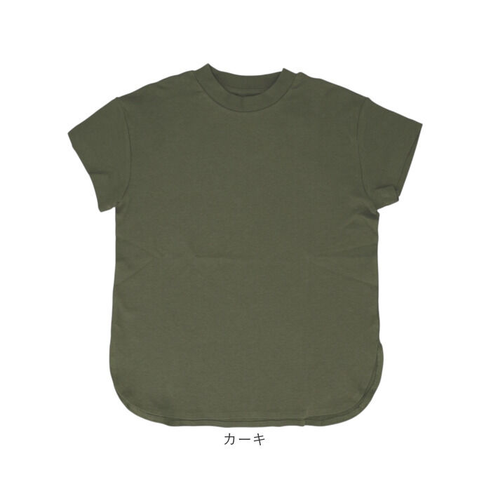 BACKYARD FAMILY「mitis Tシャツ ミティス 通販 モックネックTシャツ カットソー 前後差 プルオーバー」|Tシャツ・カットソー|