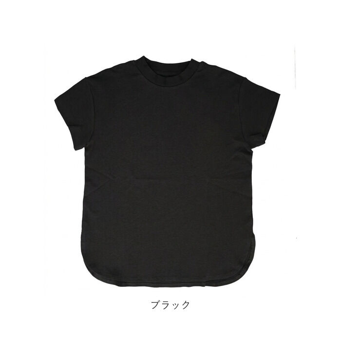 BACKYARD FAMILY「mitis Tシャツ ミティス 通販 モックネックTシャツ カットソー 前後差 プルオーバー」|Tシャツ・カットソー|